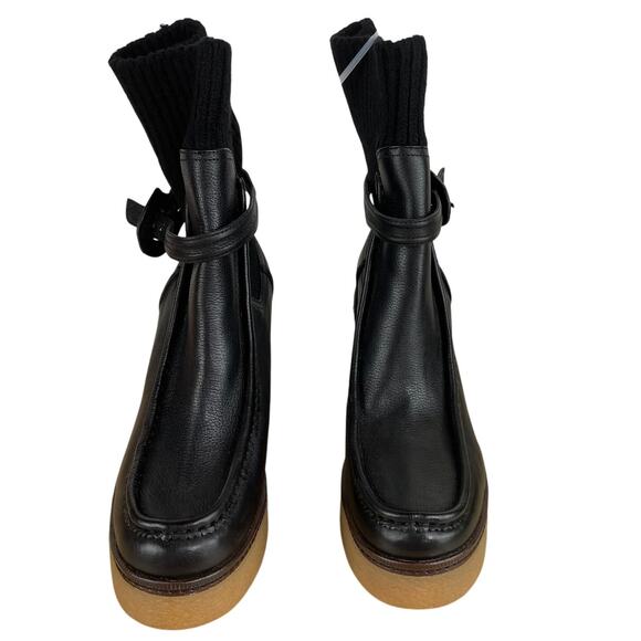 Sam Edelman Sidney Bootie Black Leather Buckle Closure Women's Size 9 NWOB - Picture 4 of 7